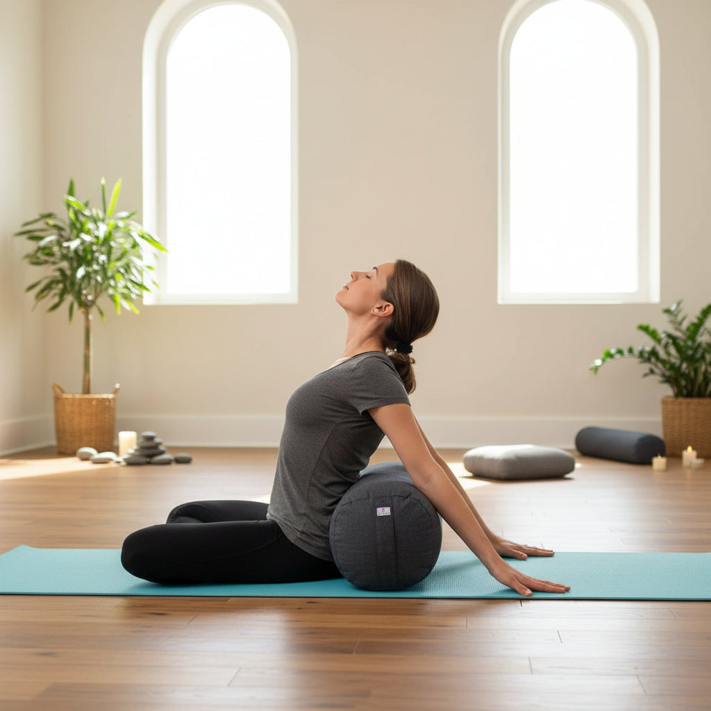 Bolster o Cojín Nummu para practica de Yoga o meditación